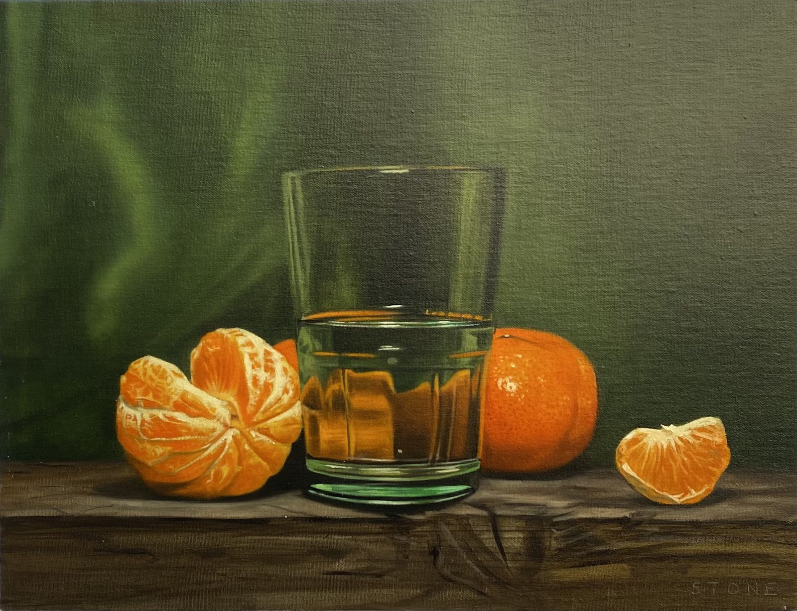 Orange on Green by Paul Stone
