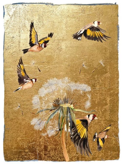 Jackie  Morris - Charm on - Goldfinches
