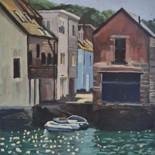 Lesley Dabson RBSA - Afternoon Sparkle, Salcombe