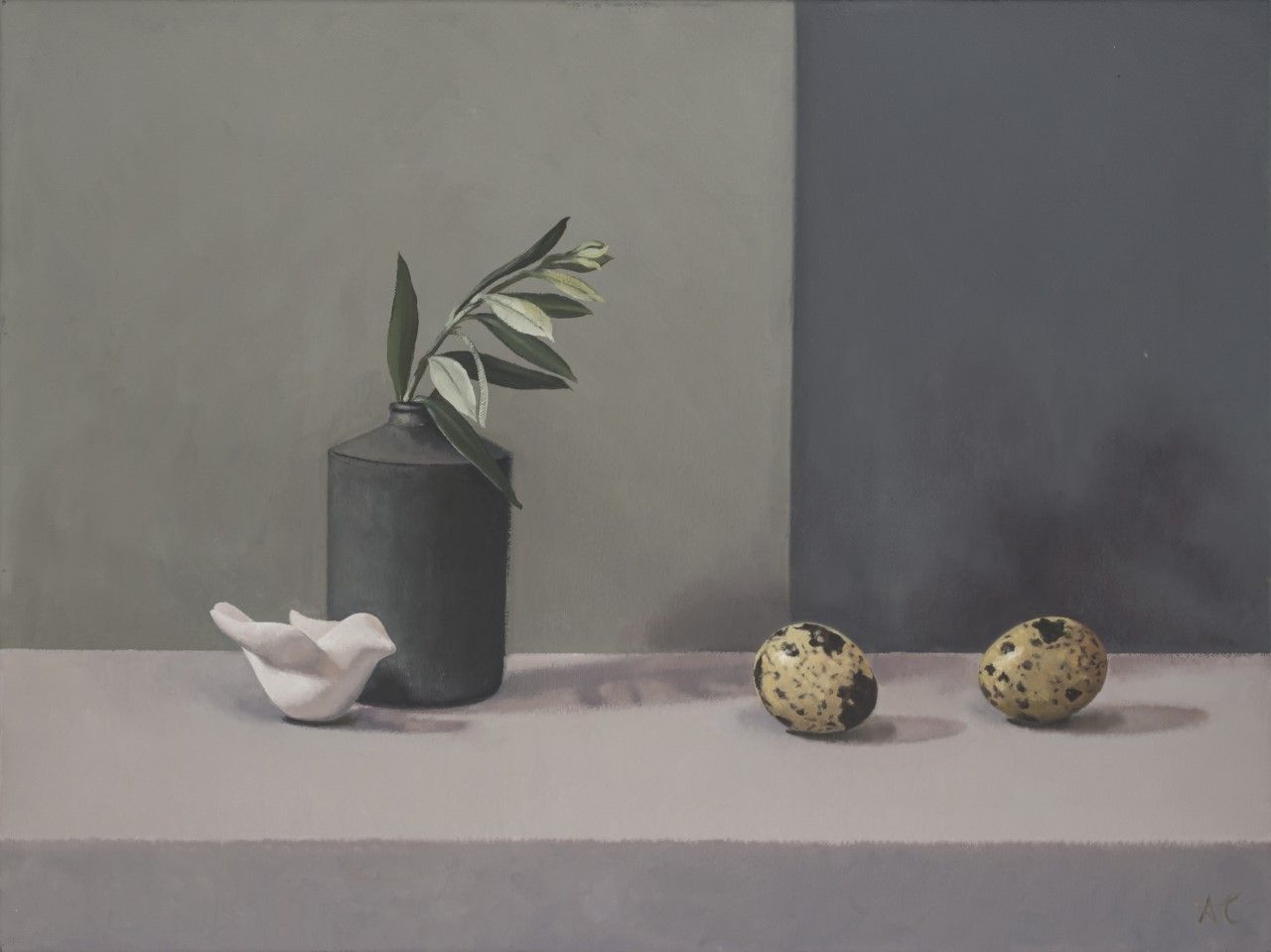 Dove, Olive Branch & Eggs by Amy Chudley
