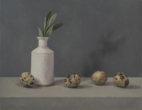 Olive Branch & Quails Eggs by Amy Chudley