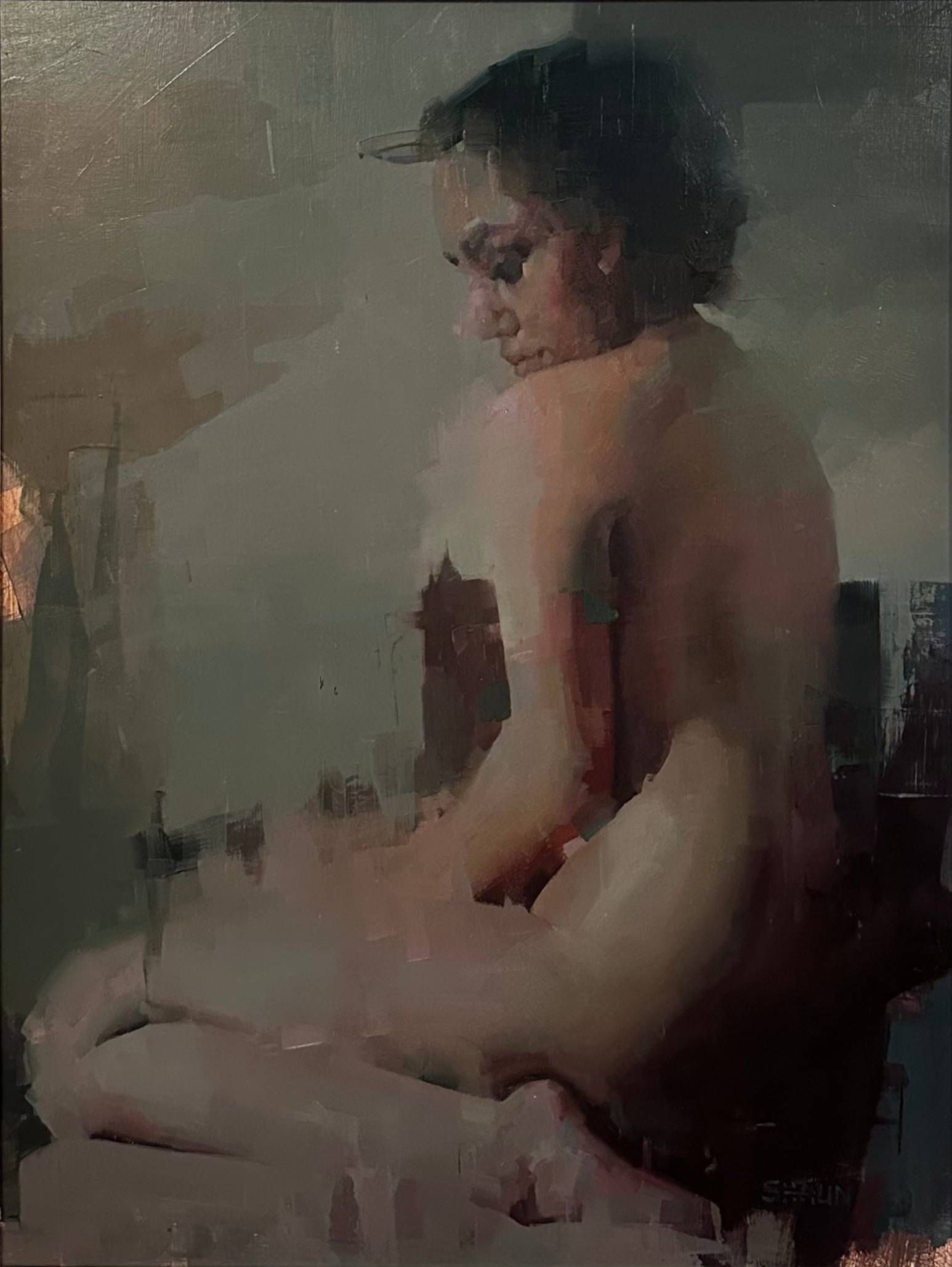 Kneeling Nude by Shaun Othen